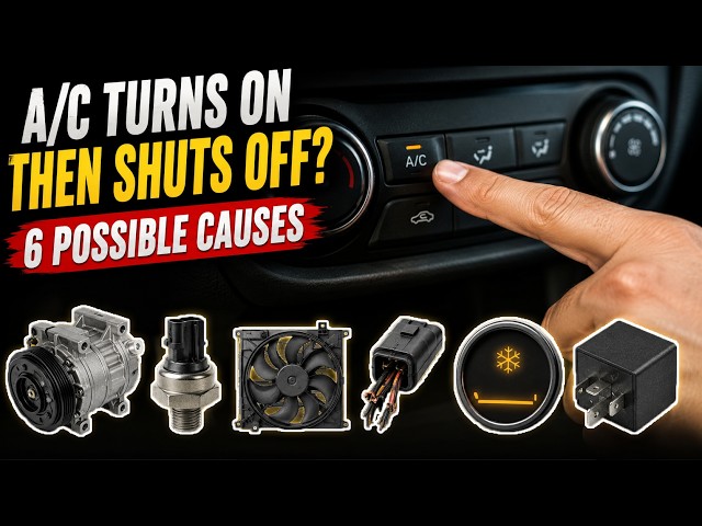 Car AC Turns On Then Shuts Off? 6 Possible Causes