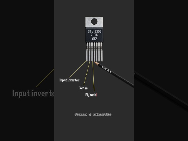 STV9302 7-Pin IC Pinout Explained | TV Repair Tips 🔧 #shorts #repairs #tv