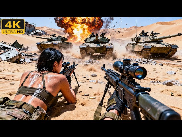 Desert ambush! Eighth Route Army soldiers strike from the hills, capturing enemy tank forces.