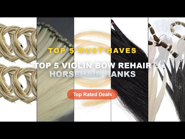 Ultimate Guide to the Best Top 5 Violin Bow Rehair Horsehair Hanks - 50 hanks Natural Horse Hair Bla