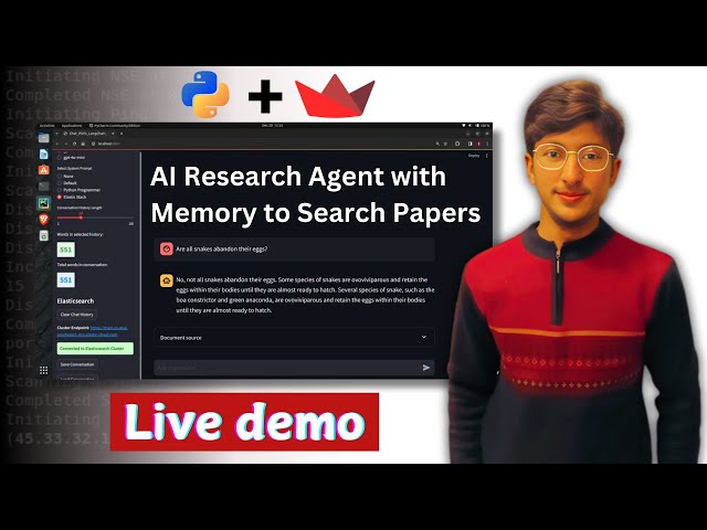 Build an AI Research Agent with Memory to Search Academic Papers | LLM + RAG Tutorial