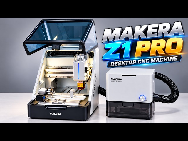 Makera Z1 Pro : Compact Desktop CNC for DIY | Milling, Laser & 4th Axis