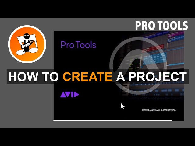How to create a new pro tools project 