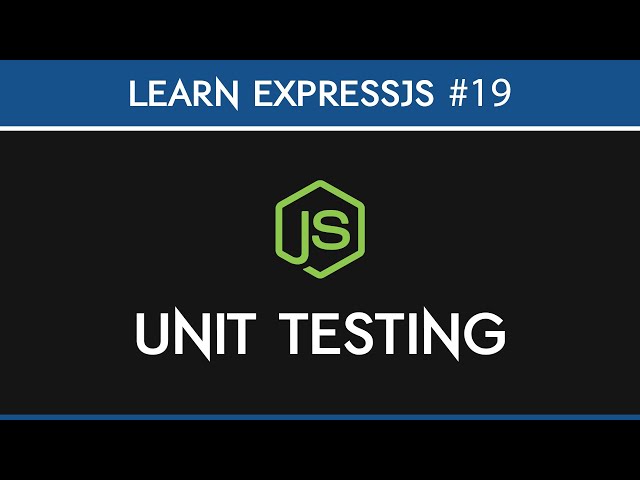 ExpressJS - Jest & Unit Testing