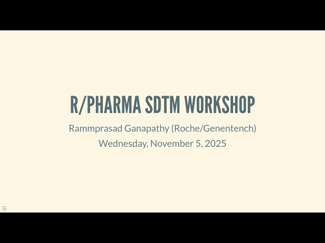 SDTM programming in R using {sdtm.oak} package