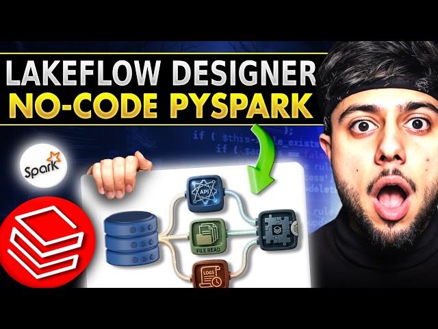 Databricks Lakeflow Designer Tutorial For Beginners [No-Code PySpark]