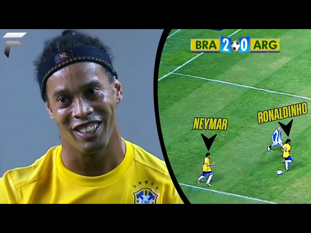 THE LAST TIME THE BRAZILIAN NATIONAL TEAM HAD "JOGA BONITO" IN ITS HISTORY (NEYMAR AND RONALDINHO)