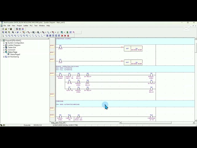 FATEK PLC WINPRO LADDER [ BLOW MOULDING PART-7 ] PROGRAMMING