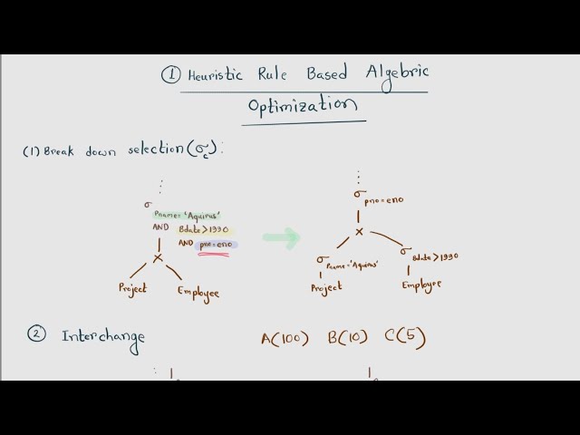 CSE370 L12(Part 2): Query Optimization 