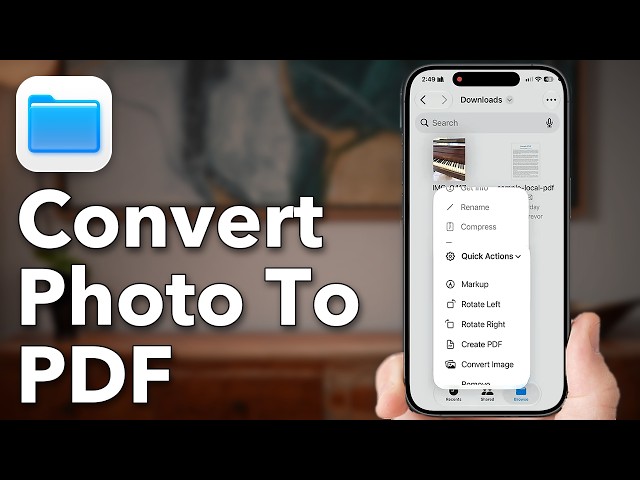 How To Convert Photo To PDF In iPhone