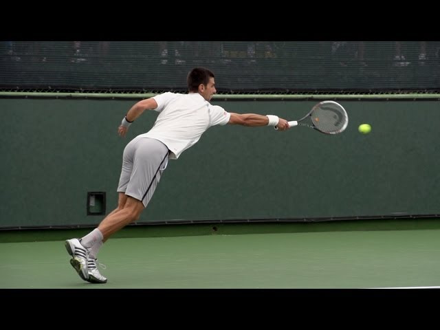 Novak Djokovic Backhand In Super Slow Motion 5 - Indian Wells 2013 - BNP Paribas Open