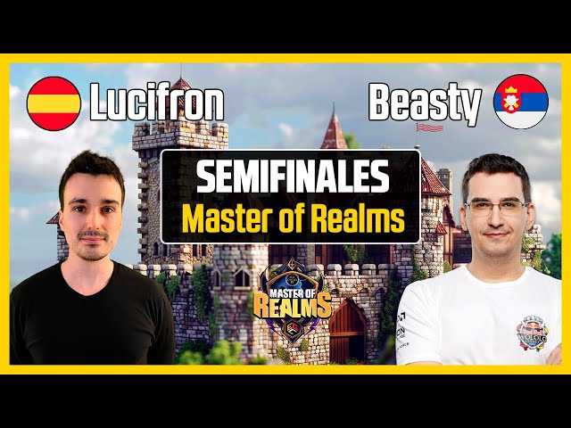 Lucifron VS Beasty #1 | SEMIFINALES del MASTER OF THE REALM | Age of Empires 4