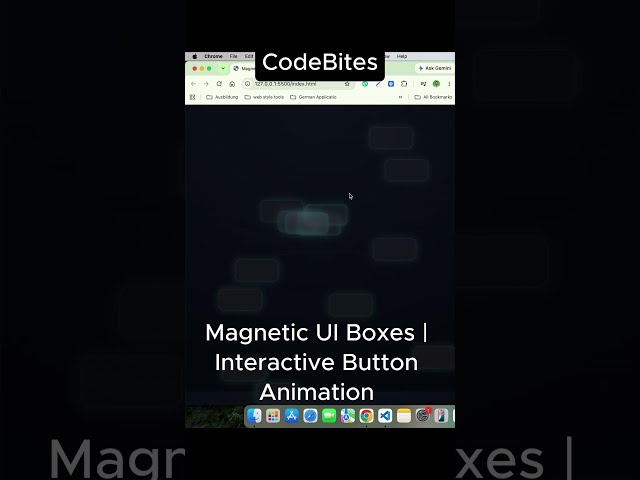 These Buttons Have a Magnetic Effect 🧲🔥 | HTML, CSS & JavaScript