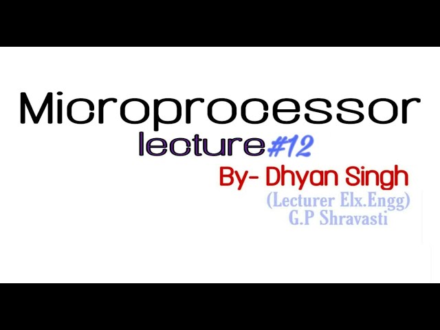 Microprocessor #lecture 12,  #Addressing mode of 8085