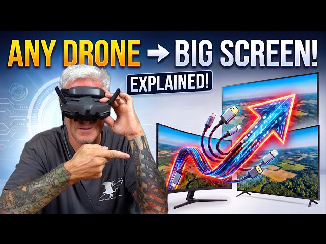 How to put LIVE drone video on a BIG screen - KEN HERON