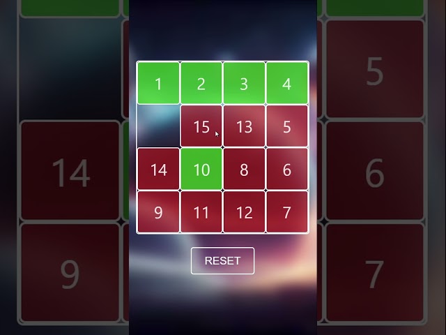 Прохожу игру Пятнашки за 1 минуту | Game Puzzle 15 #puzzle