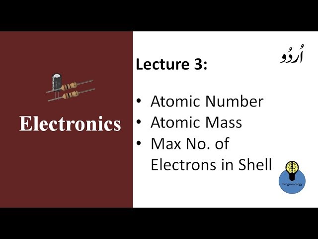 Lecture 3: atomic number in urdu atomic mass, how to find the maximum number of electrons
