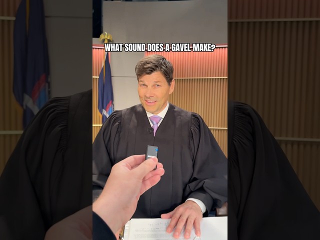 What Sound Does a Gavel Make? 💥 #HotBench #Shorts