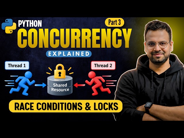 Python Multithreading Explained | Race Conditions, Locks & Thread Safety (Part 3)