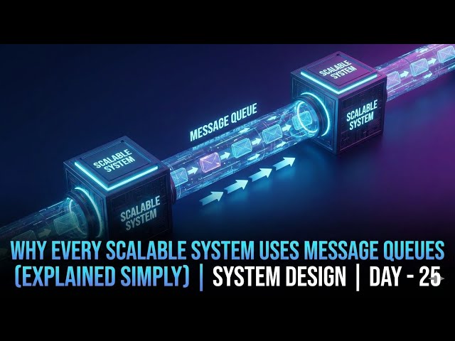 Why Every Scalable System Uses Message Queues (Explained Simply) | System Design | Day - 25