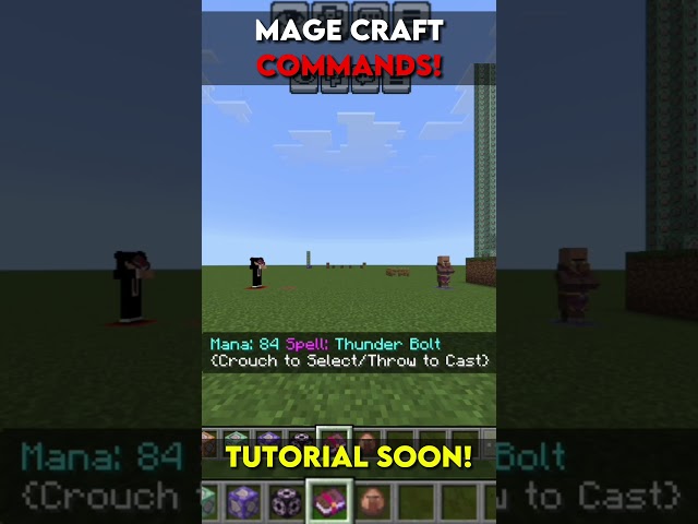 Mage Craft with Commands 🧙‍♂️ #minecraft #commandblock #magecraft #commando #commandos