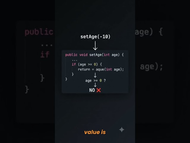Encapsulation in Java 🤔 | Getter & Setter Explained | Java OOPs Part 7 #Shorts