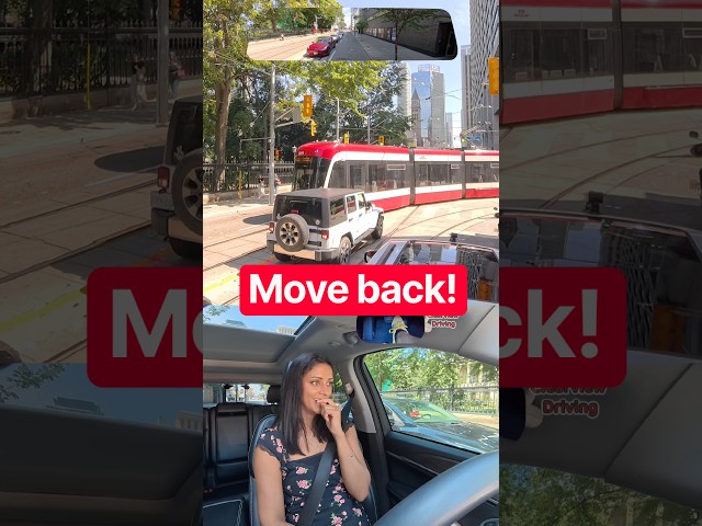Don’t stop past the STOP LINE #driving #car #tram #pov #toronto #canada #fyp
