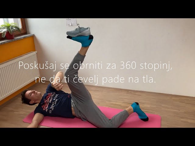 Gibalni izziv - obrat s čevljem