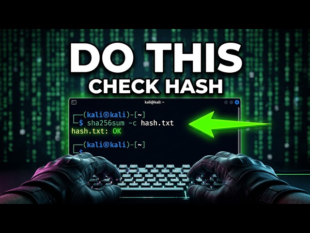 How to Hash Files Manually in Terminal (MD5, SHA-256) 🔑📁