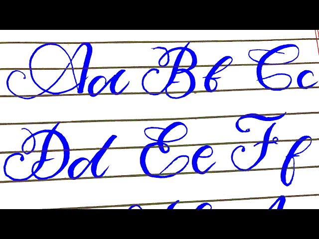 Learn A to Z Calligraphy in 7 Minutes | Beginner Friendly Guide ( cut marker uses )