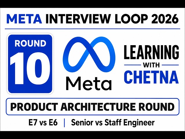 Meta Interview Loop | Round 10 | Product Architecture Round | E5, E6