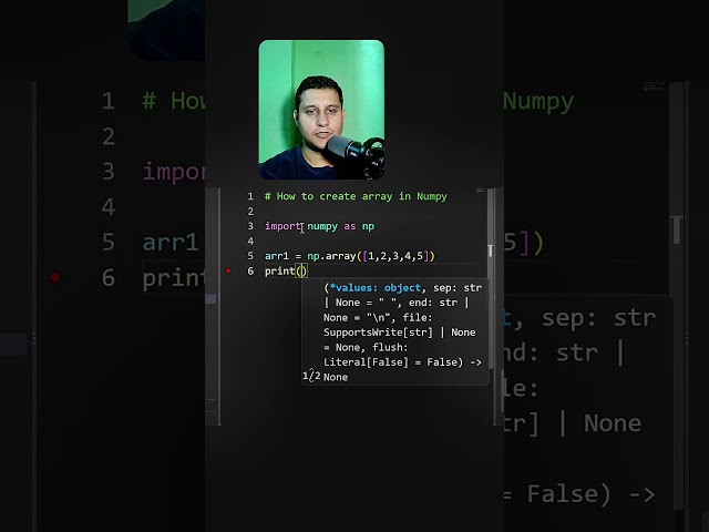 How to create Numpy Array ?