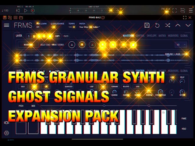 FRMS Granular Synth - NEW Expansion Pack - Ghost Signals by arc rae - Beautiful & Hypnotic - iPad