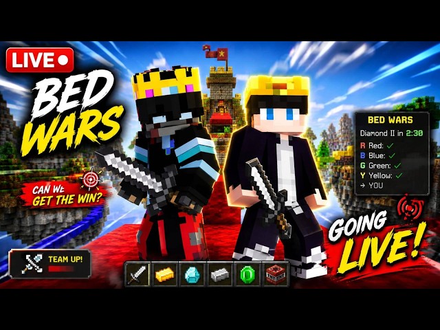 DESTROYING Noobs in BedWars LIVE 🔴| MINECRAFT