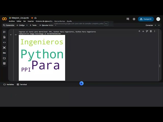 Nube de palabras en Python