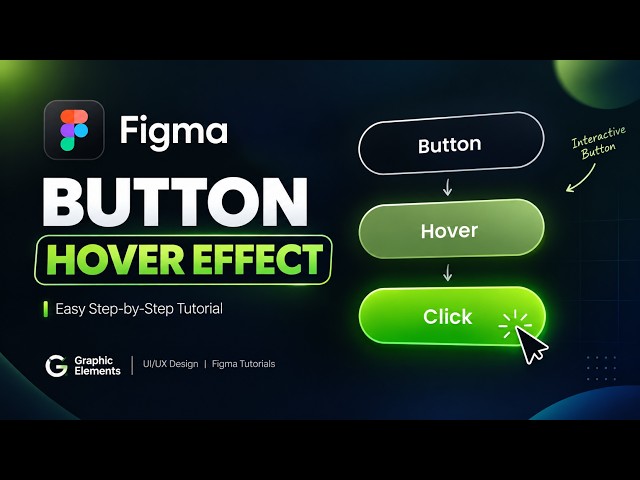 Figma Button Hover Effect Tutorial | Create Interactive Button in Figma