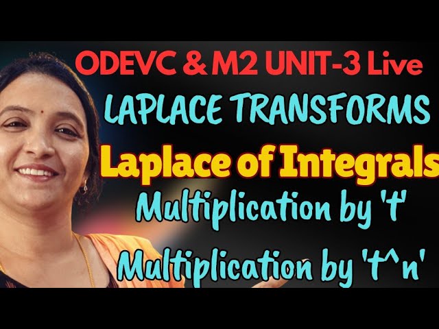 Rama Reddy Maths Academy is live #LaplaceTransforms #M2R25Live #M2Live #LaplaceTransformsofIntegrals
