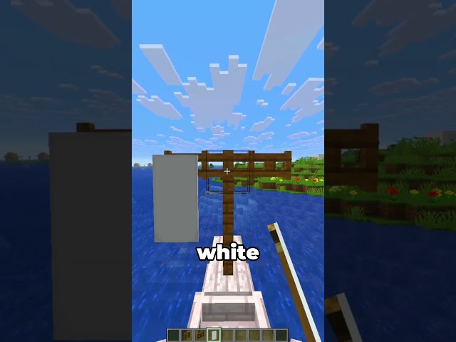 Making a Cute Sailboat in Minecraft!  #minecraft