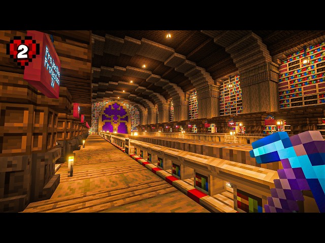 I Built the ULTIMATE Villager Trading Hall in Minecraft Hardcore