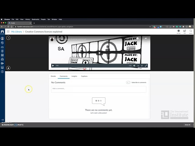 How to add closed captioning to YouTube Videos in Canvas Studio