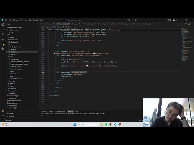day 10 learning react and tailwind web app until I know what I am doing. study, code, chill