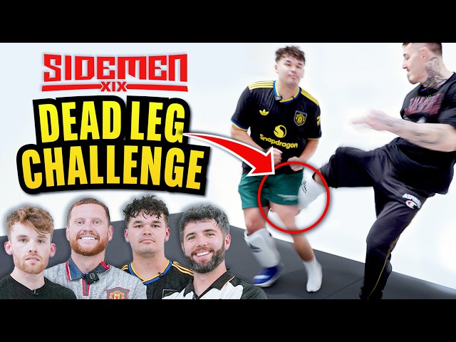 Hardest Kick Yet On An Influencer! | Sidemen x Tom Aspinall | Dead Leg Challenge