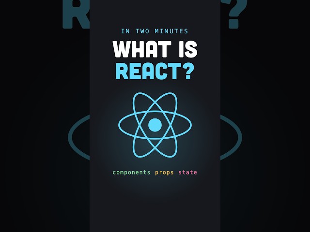 What Is React? Components, Props and State in Two Minutes #Shorts
