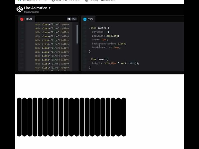 CSS Line Animation    Learnt from @KevinPowell