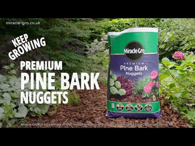 Miracle-Gro® Premium Pine Bark Nuggets | Smart Finish & Weed Control | Love The Garden