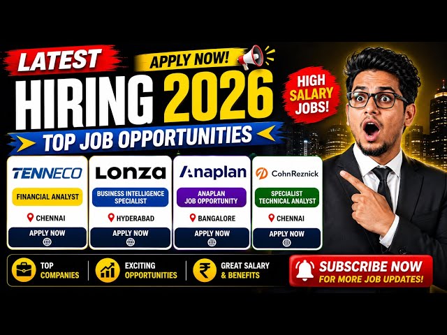 🔥 Latest Hiring 2026 | Financial Analyst, BI, Anaplan & Technical Analyst Jobs | Apply Now
