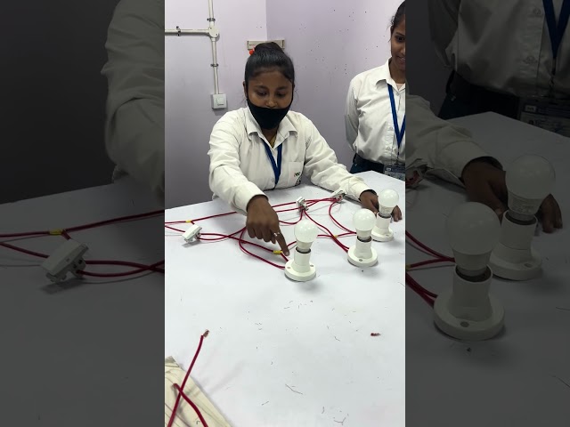 Iti Electrition hostel wiring practice #iti #electrical #resistanceinseriesandparallel #electrician