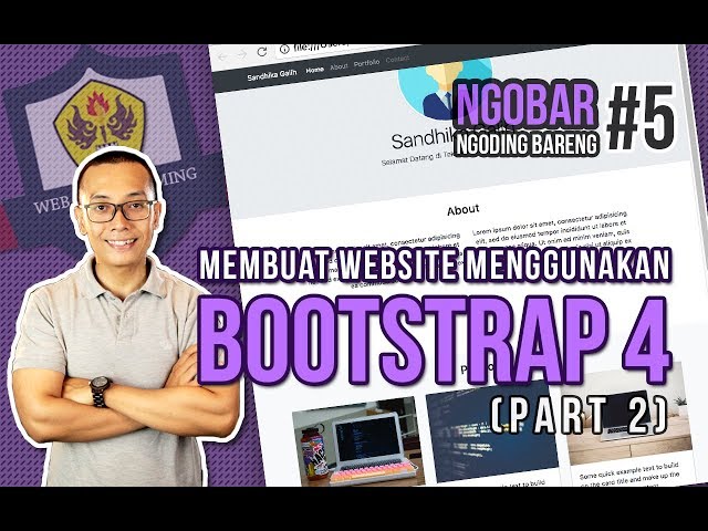 NGOBAR #5 : MEMBUAT WEBSITE menggunakan BOOTSTRAP 4 (Bagian 2)