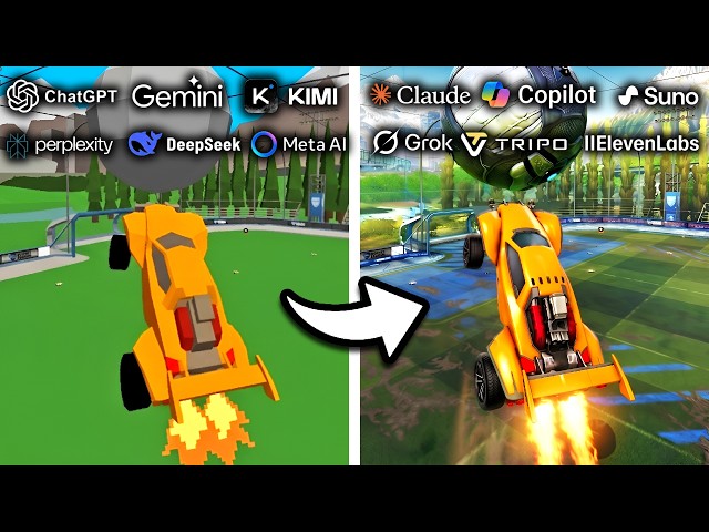 12 AIs Work Together To Make Rocket League
