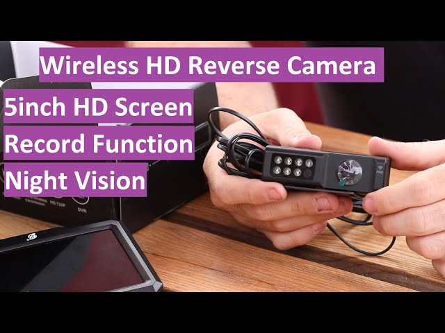 Wireless Reverse Camera with 5inch HD Screen Installed - Van - Pickup - Truck